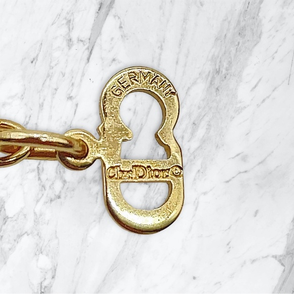 Christian Dior CD Logo Apple Necklace - Picture 5 of 5